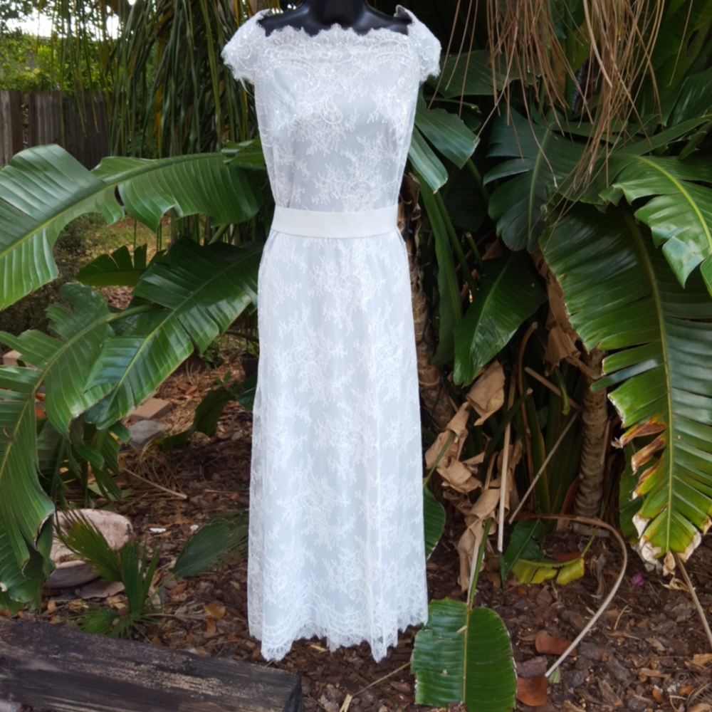 lace off shoulder midi dress